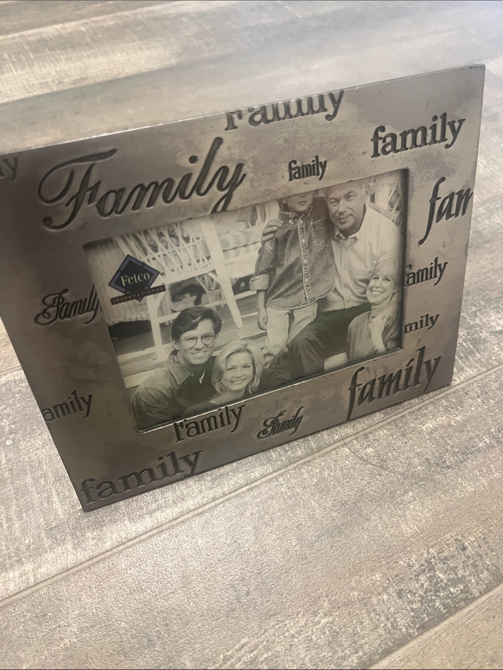 Fetco Silver 'Family' Metal Picture Frame